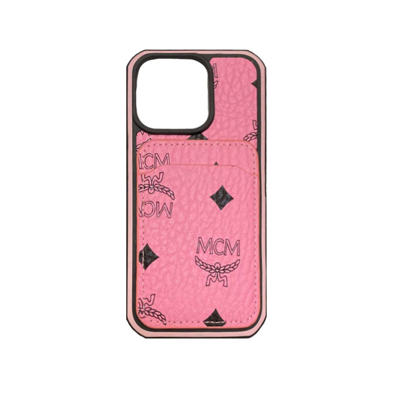 MCM iPhone-deksel med kortholder Gul-MCK240603