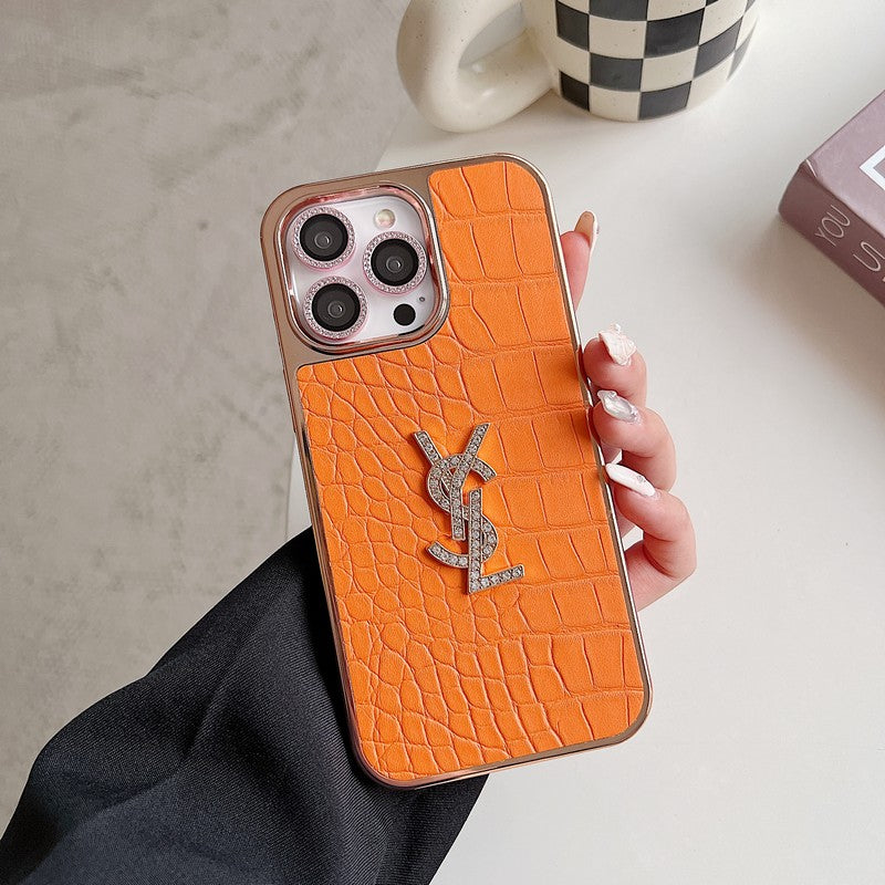 Husa iPhone din piele Saint Color Rose Gold