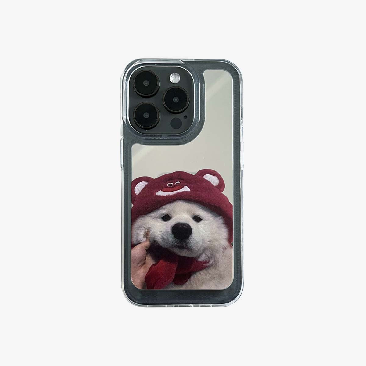 Custodia per iPhone a specchio | Coppia di cani Samoiedo (acquistane 2 e ottieni uno sconto del 50%)