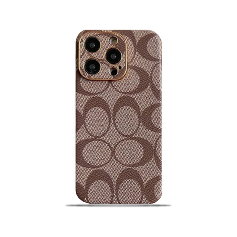 Coach iPhone-hoesje Leer Lichtbruin -QBK240513