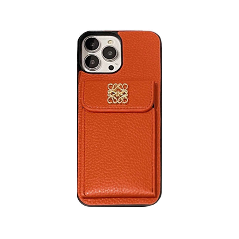 LOEWE iPhone-deksel med kortholder Sort-QBK240603