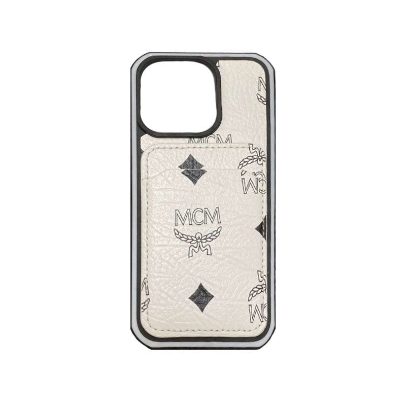 MCM iPhone-deksel med kortholder Gul-MCK240603