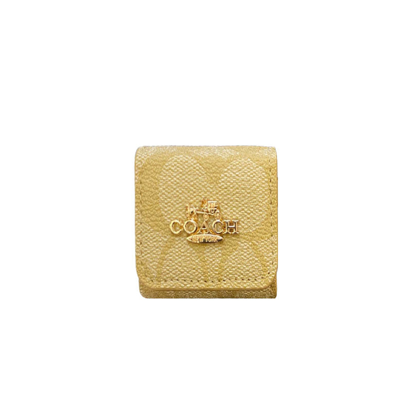 Luxuriöse Coach AirPods Pro Hüllen Hellbraun – LGK240425