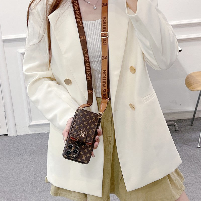 Lou Card Bag Crossbody Color Chain Pouzdro na iPhone