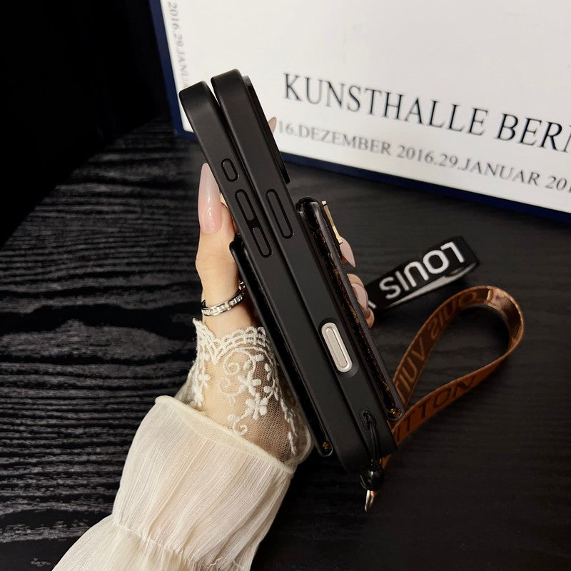 Étui pour iPhone à bandoulière couleur classique Lou