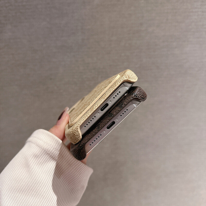 Custodia classica per iPhone Coach con porta carte bianca -JQB240330