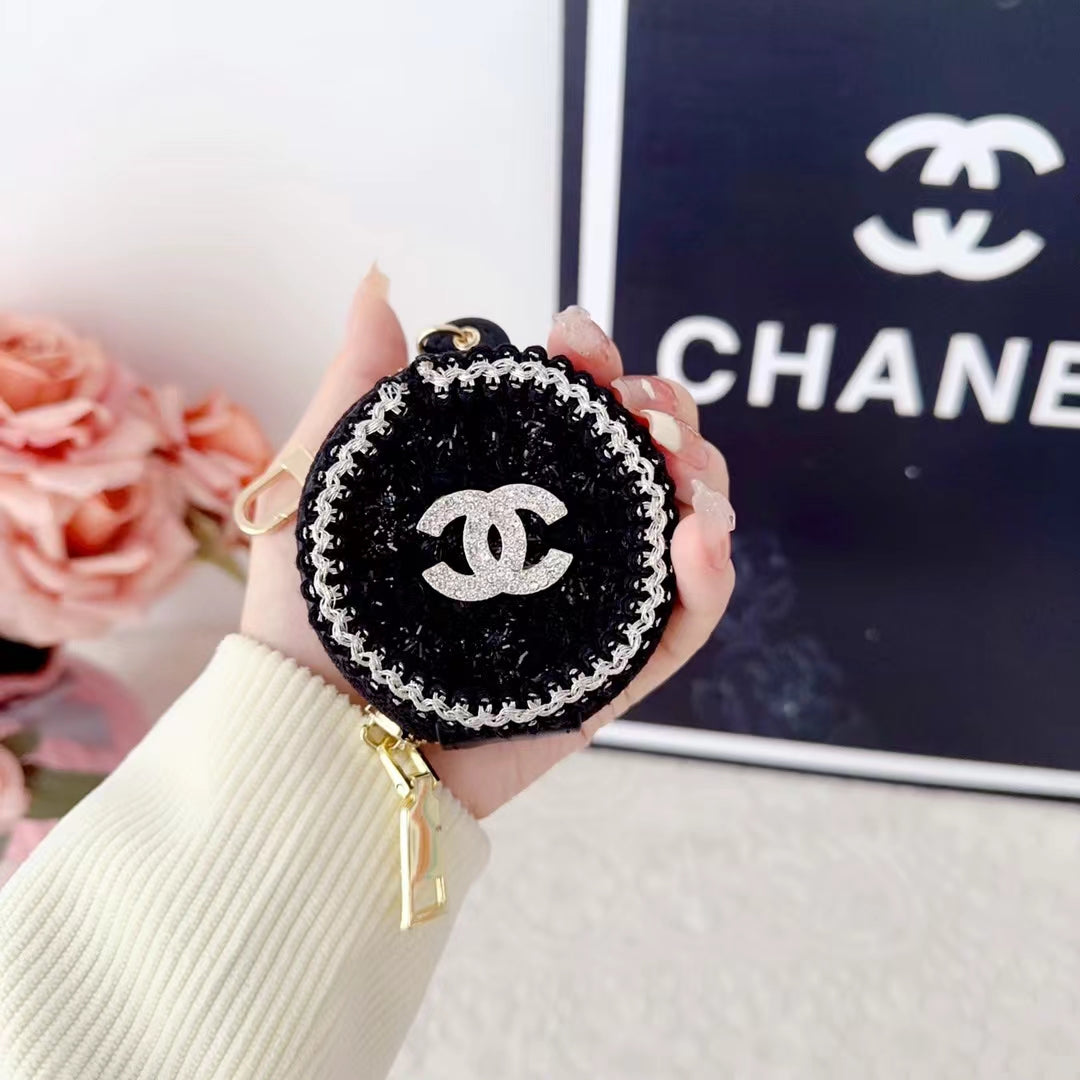 LUXURY CHANEL Airpods Husă Cu Oglindă