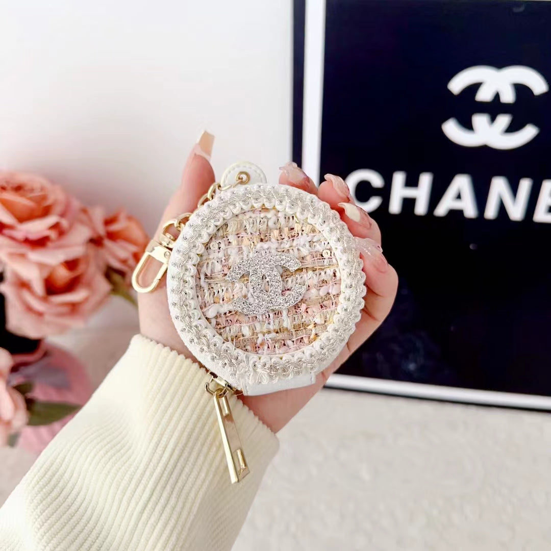 LUXURY CHANEL Airpods Husă Cu Oglindă
