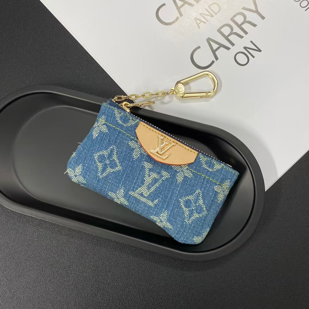 Luxus-Monogramm-Münzbeutel – stilvolle und kompakte Schlüsselanhänger-Geldbörse