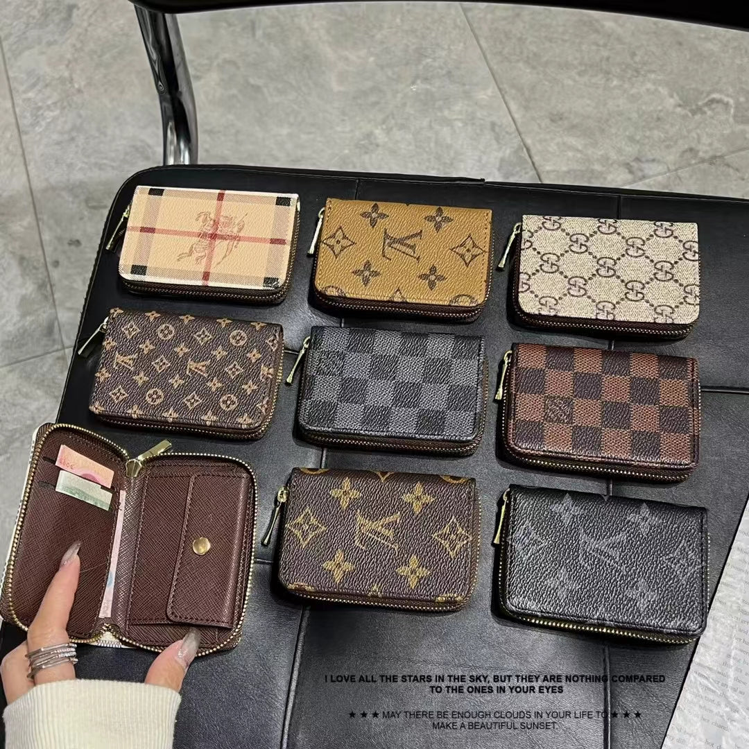 Luxusní kolekce Monogram Zipper Wallet – LV, GG a BBR