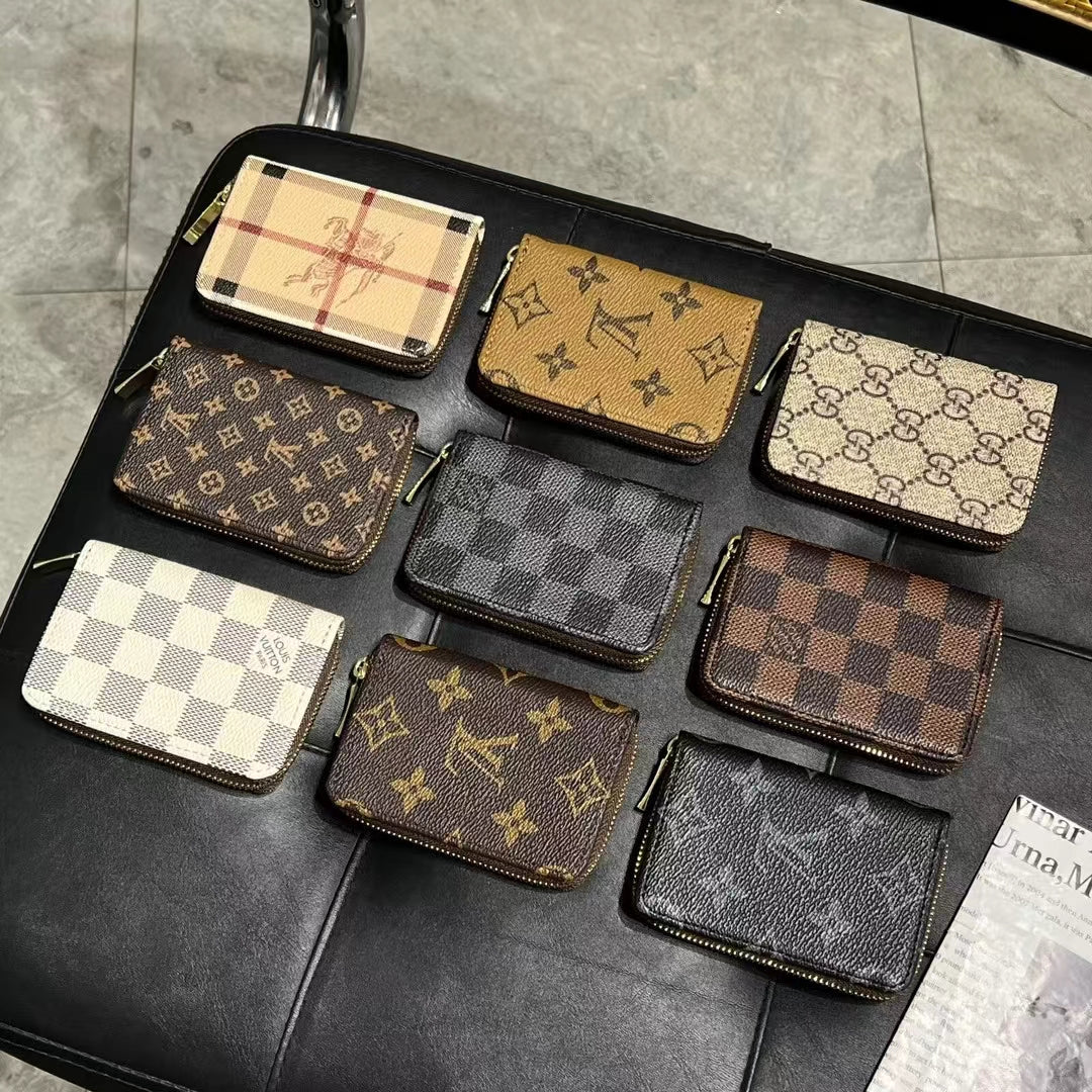 Luxusní kolekce Monogram Zipper Wallet – LV, GG a BBR