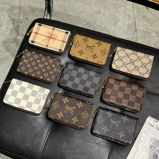 Luksus Monogram Zipper Wallet Collection – LV, GG og BBR