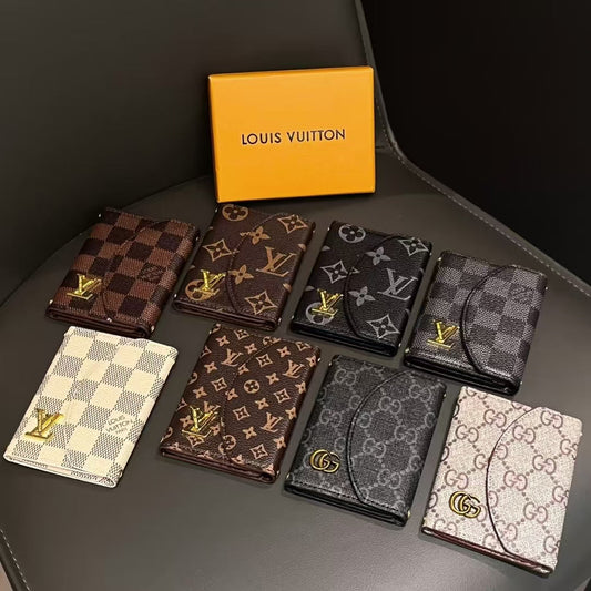 Luksus LV & GG-inspireret Monogram Compact Wallet Collection