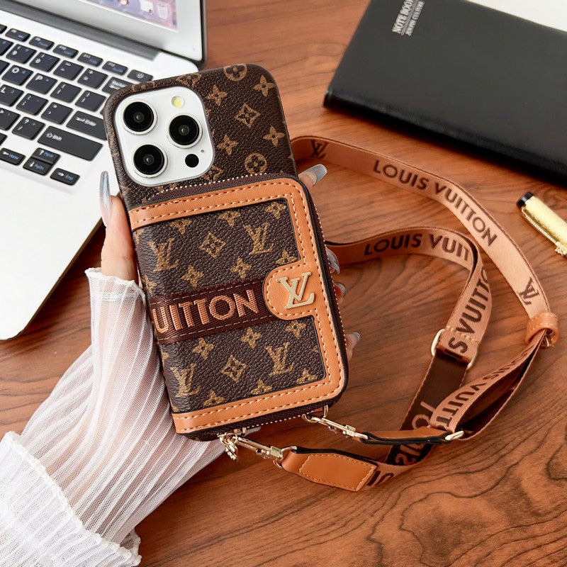 Etui na iPhone'a z łańcuszkiem na karty Lou GG