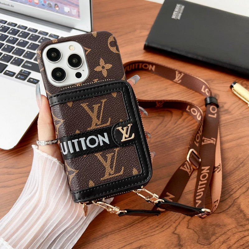 Etui na iPhone'a z łańcuszkiem na karty Lou GG