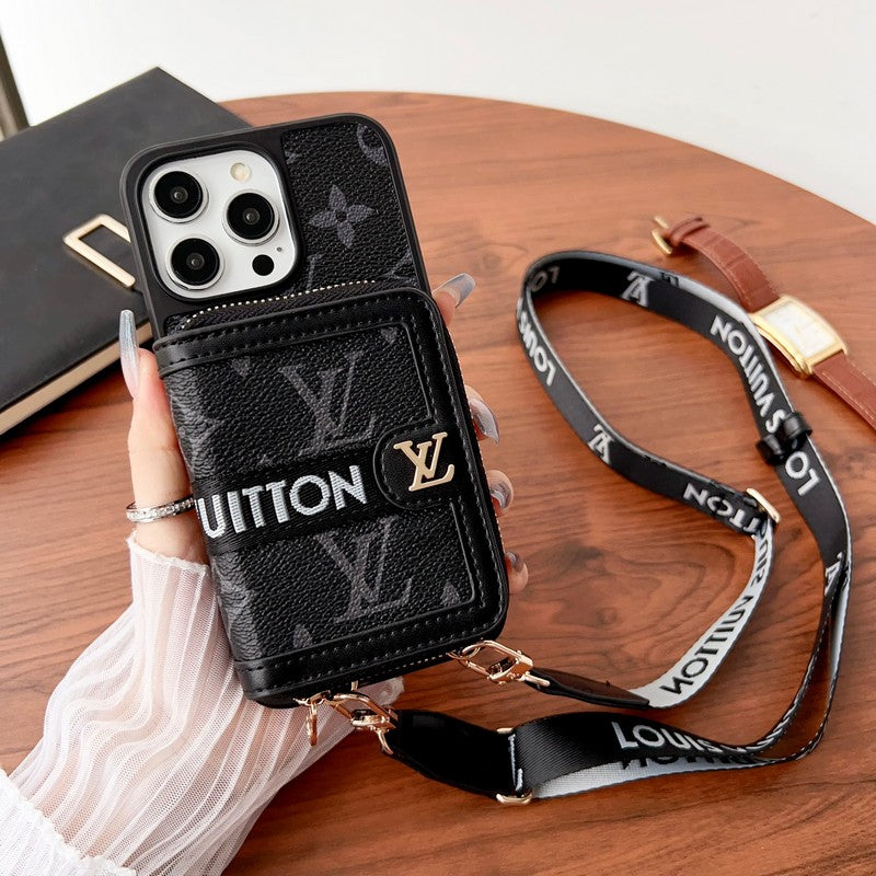 Sarung iPhone Rantaian Pemegang Kad Lou GG