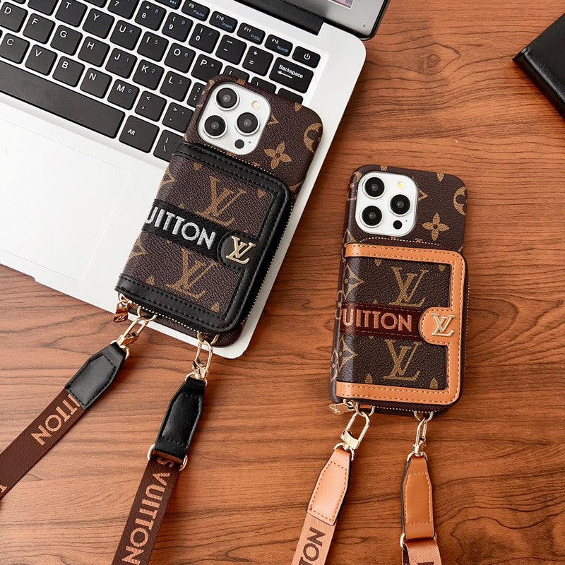 Etui na iPhone'a z łańcuszkiem na karty Lou GG