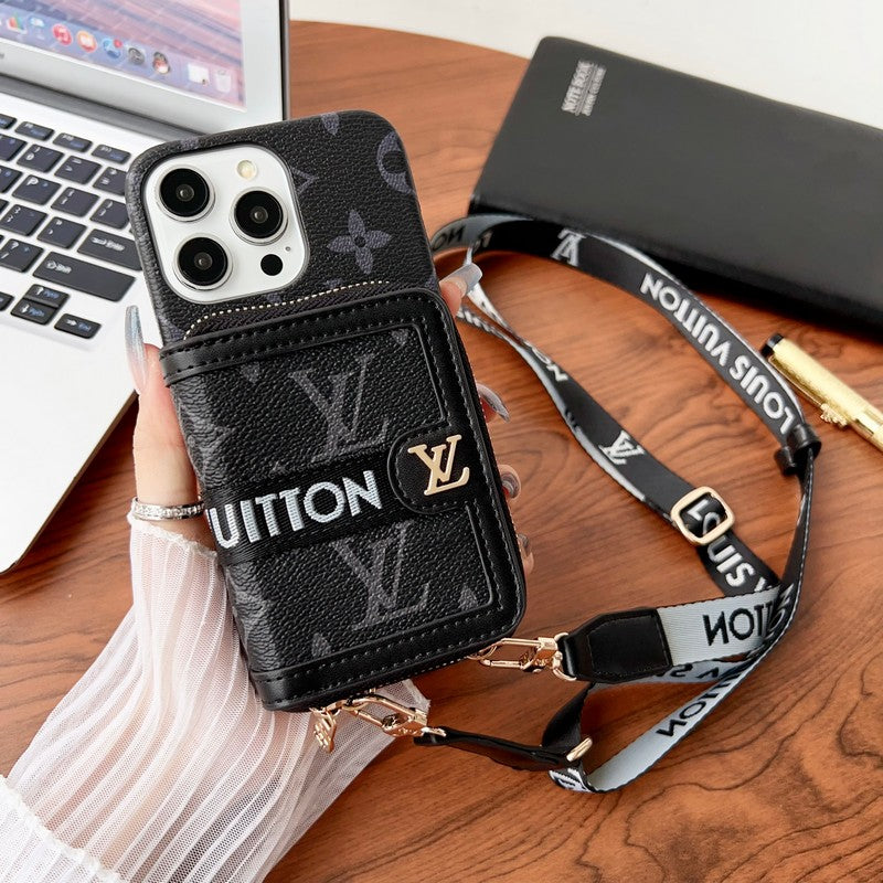 Etui na iPhone'a z łańcuszkiem na karty Lou GG