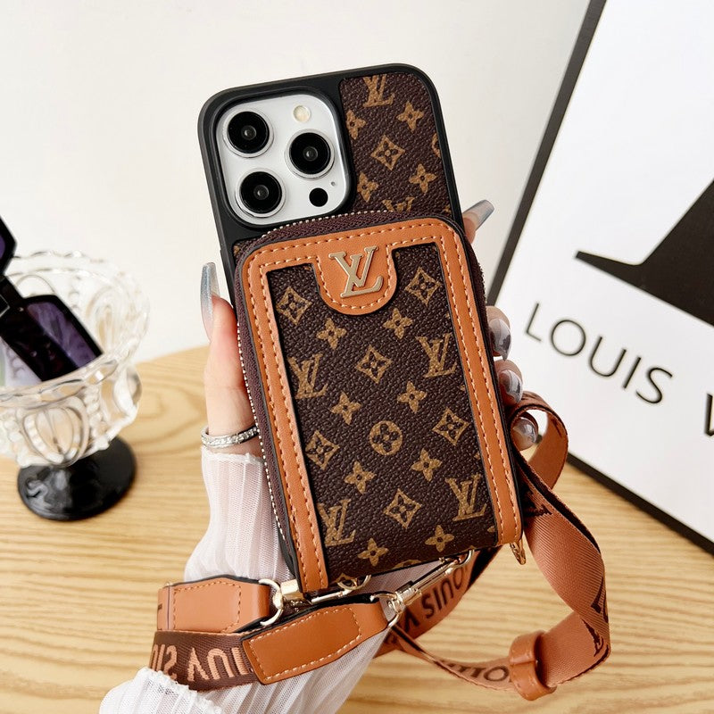 Lou GG Card Holder Chain iPhone Case