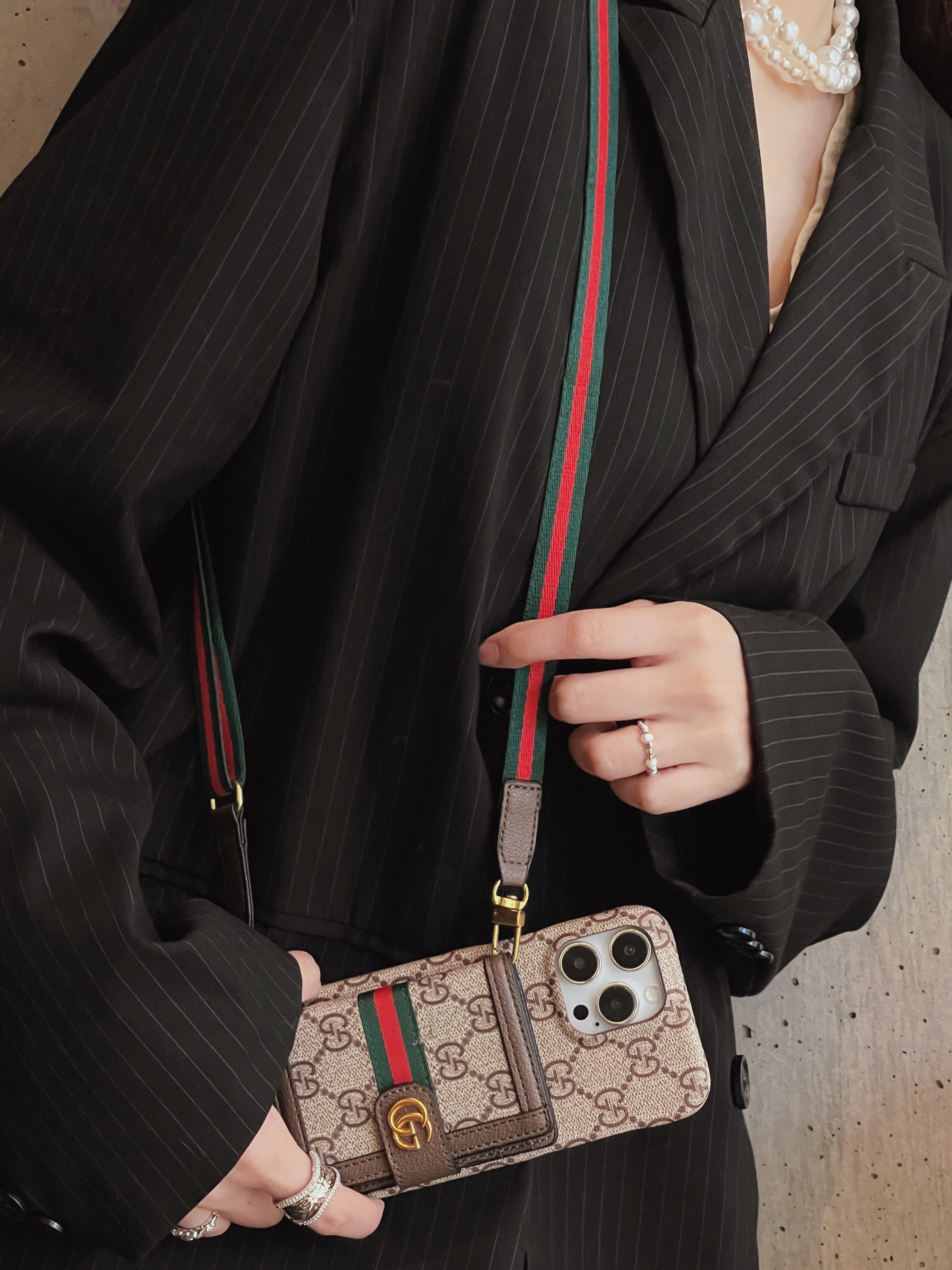 GG Card Bag Crossbody iPhone Case