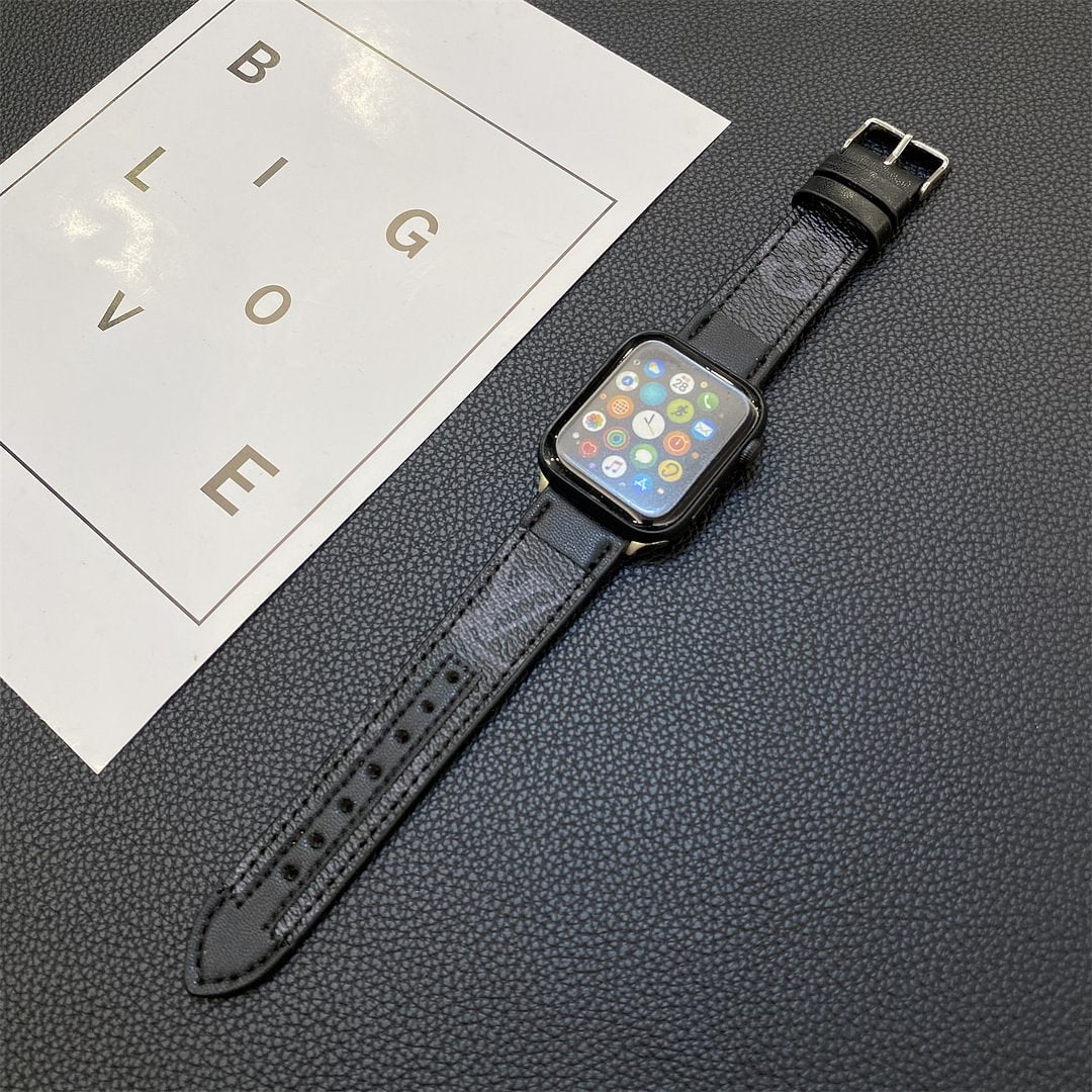 APPLE WATCH ストラップ ステッチモノグラムレザー