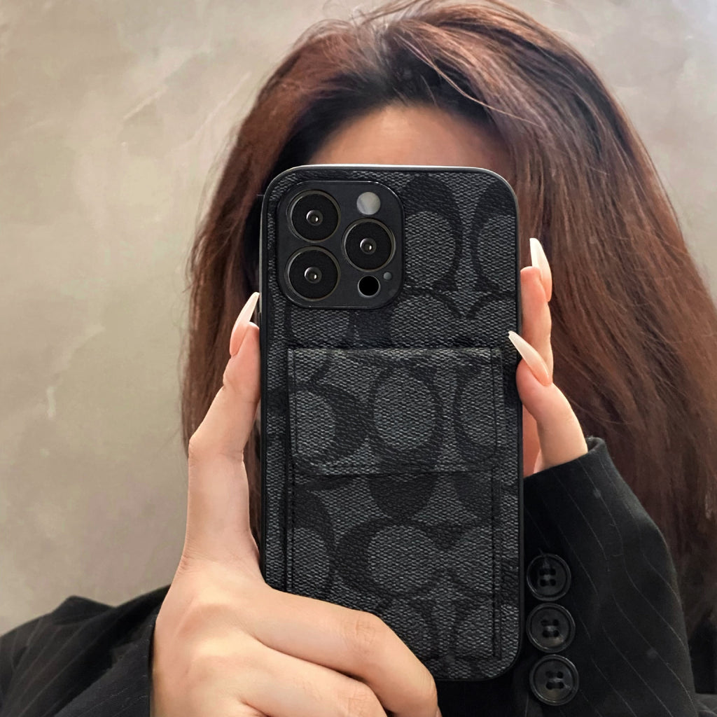 Coach iPhone Case with Wallet Black-HP240513