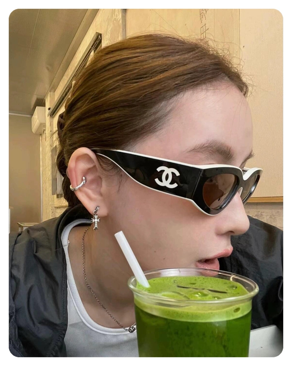 Obdélníkové acetátové sluneční brýle