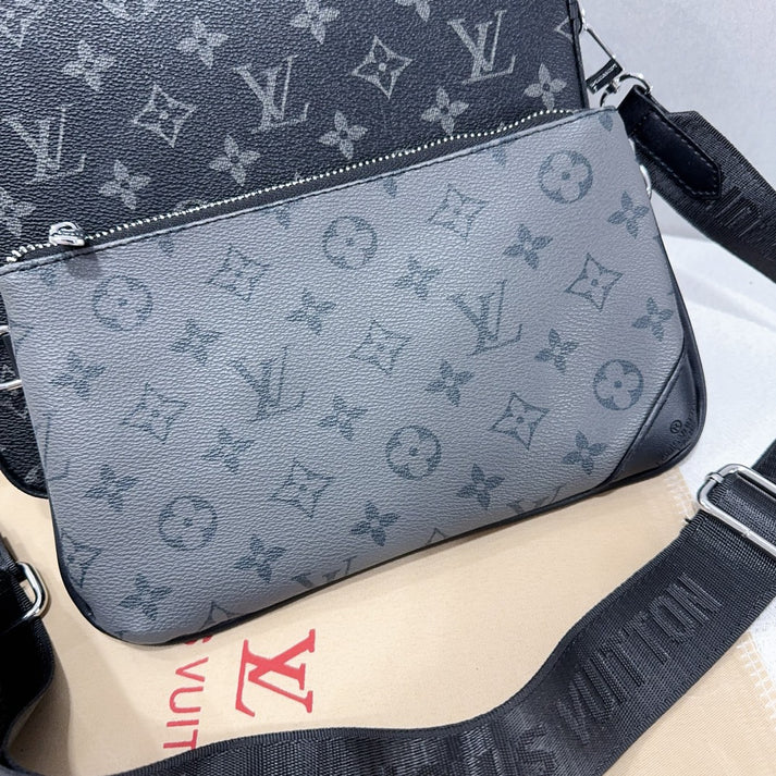 （Köp 3, betala för 2）Classic Monogram Trio Messenger Bag - ett måste-ha mode