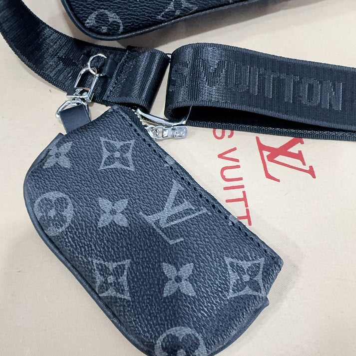 （Köp 3, betala för 2）Classic Monogram Trio Messenger Bag - ett måste-ha mode