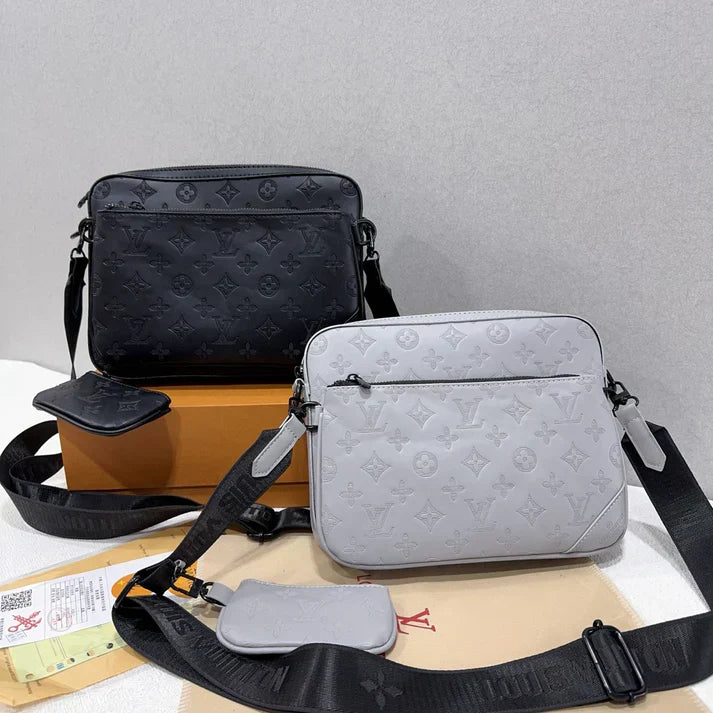 （Köp 3, betala för 2）Classic Monogram Trio Messenger Bag - ett måste-ha mode