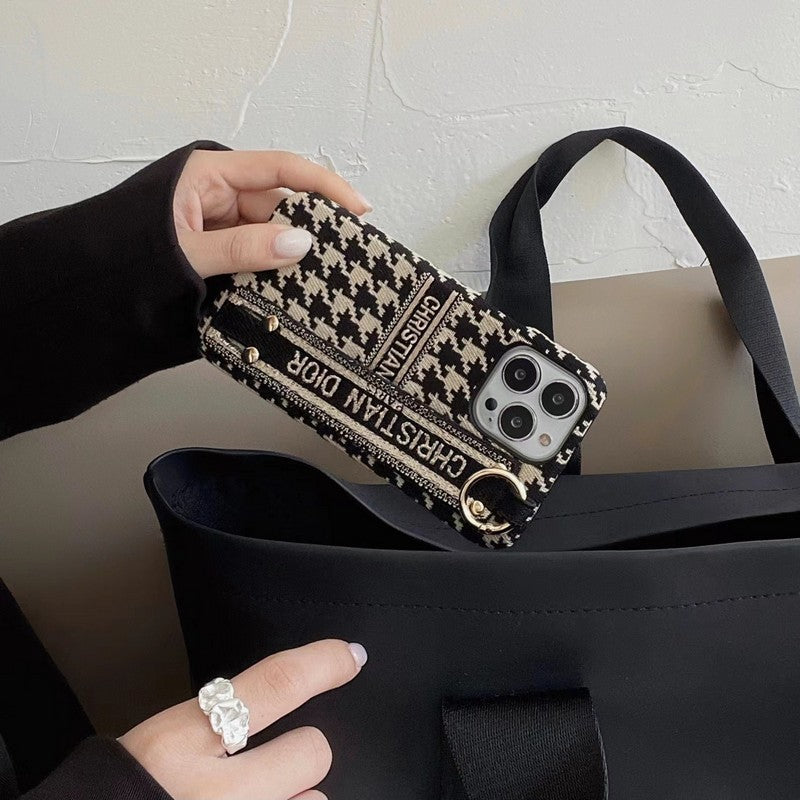 قاب آیفون سی دی Houndstooth مچ بند