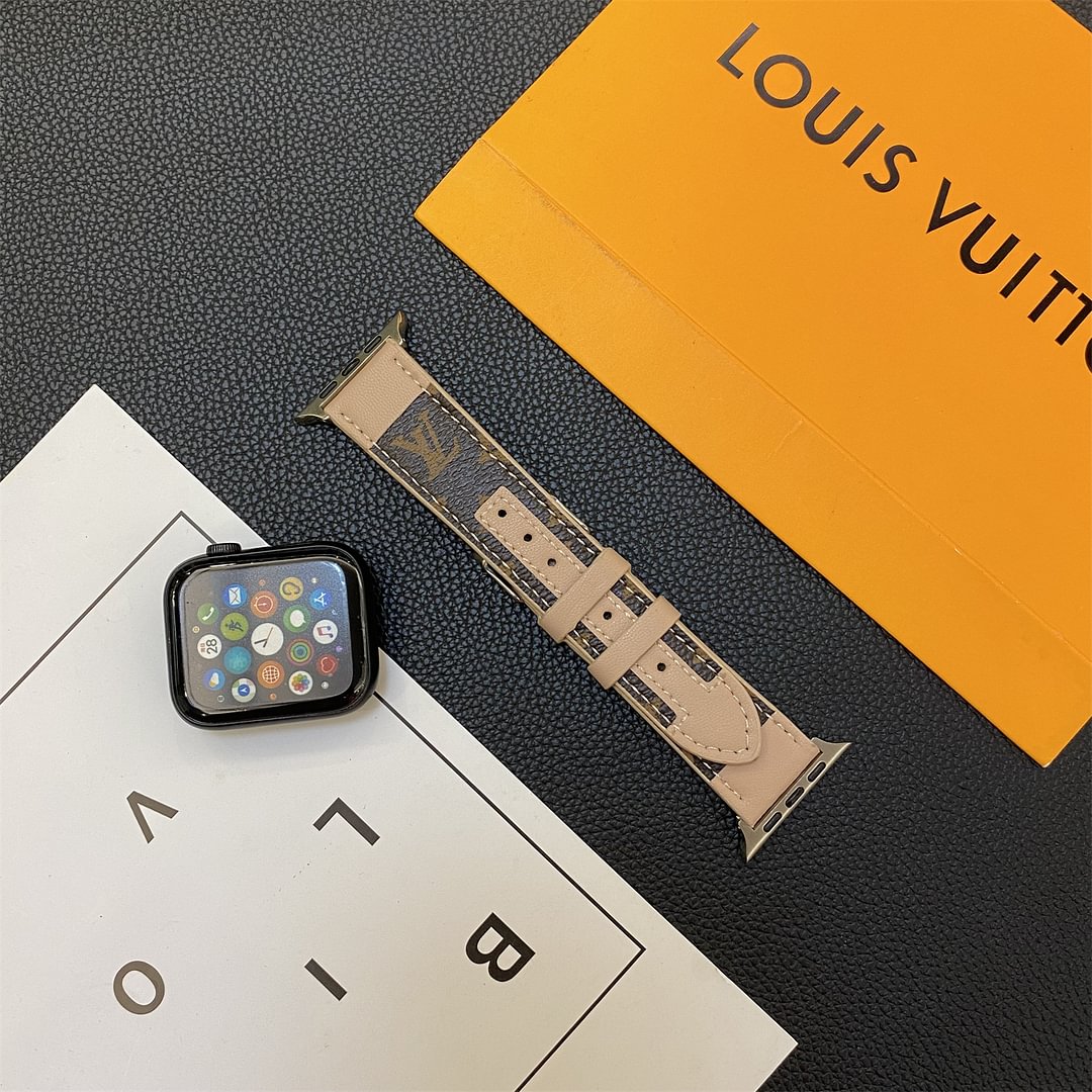 APPLE WATCH ストラップ ステッチモノグラムレザー