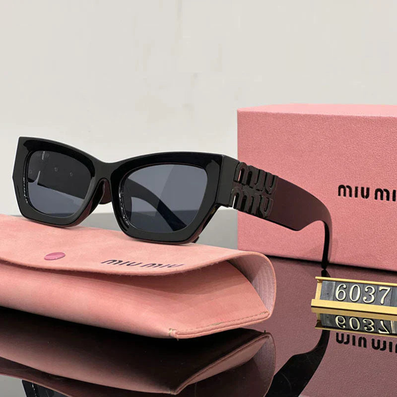 Modische quadratische Cat-Eye-Sonnenbrille 6037