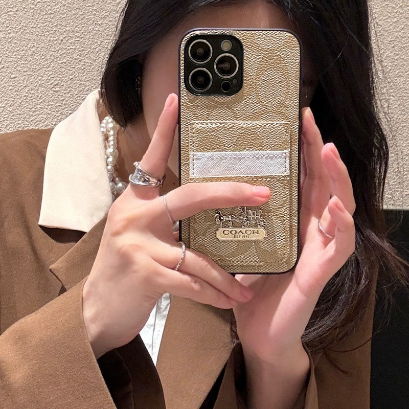 Coa 卡包皮革 iPhone 保護殼