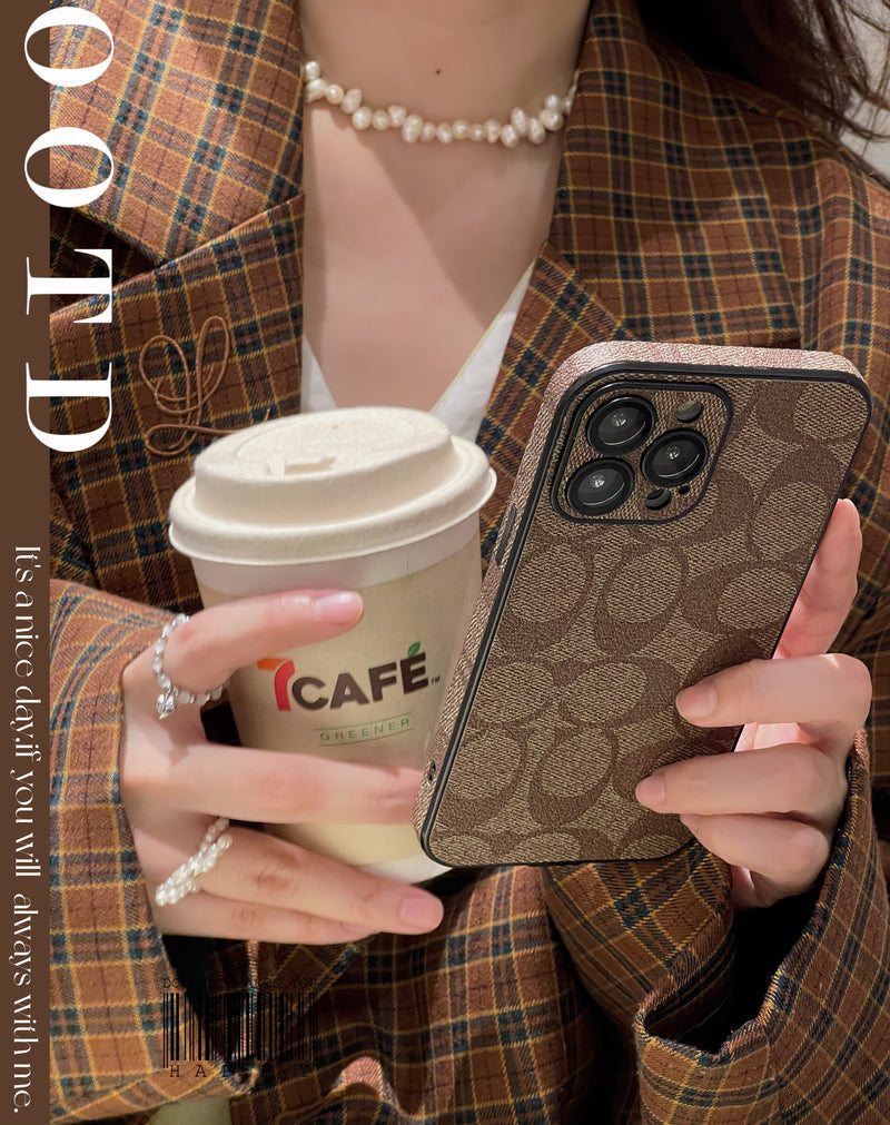 Coach iPhone Case Coffee -QB240402