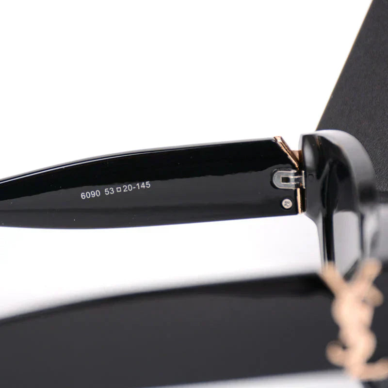 Óculos de sol luxuosos com armação grande Y-019