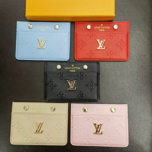 LV Signature Slim Card Holder-pung