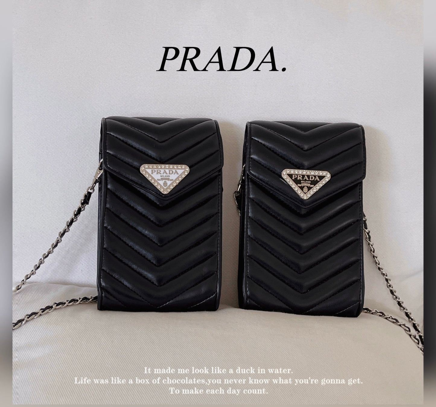 Sac de téléphone en cuir à bandoulière