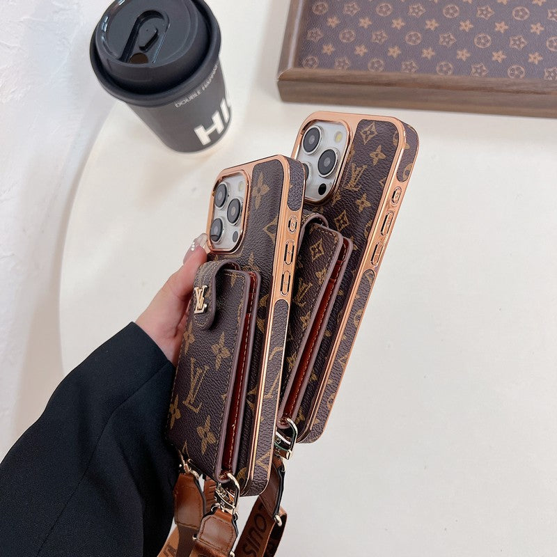 Lou Gold Cover Crossbody pouzdro na iPhone