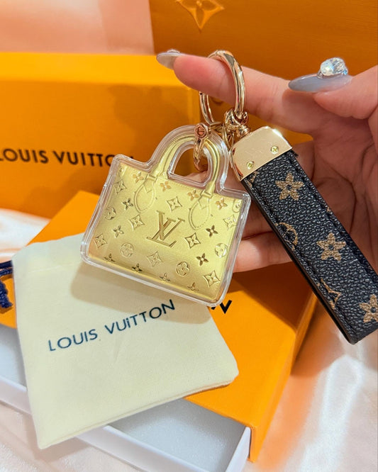 Nyckelring Guld miniväska