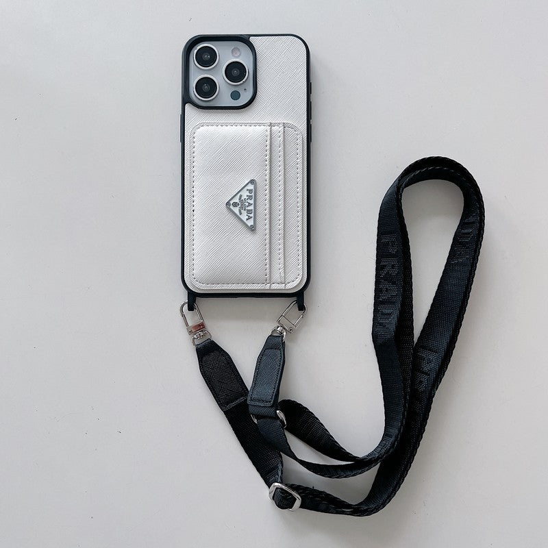 Pra kártyatartó Crossbody iPhone tok