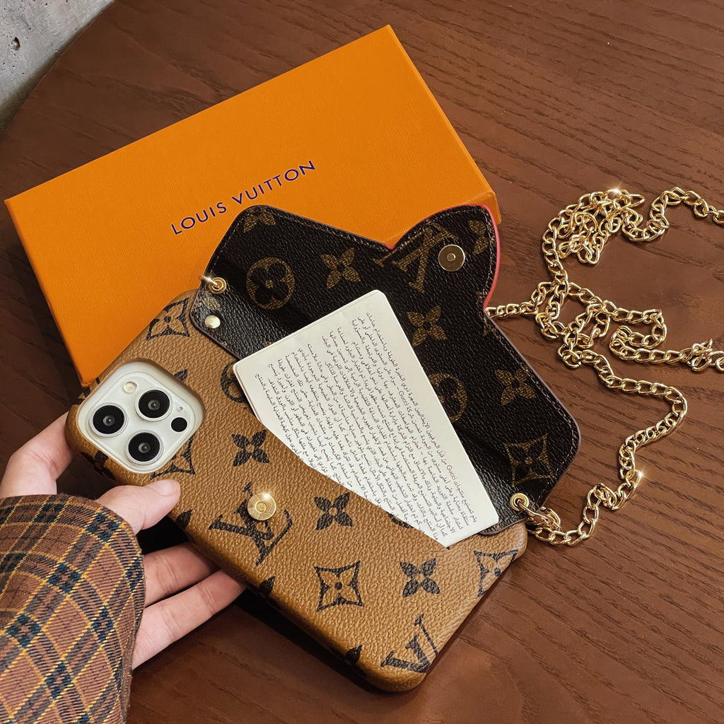 Pouzdro na iPhone Lou Gold CrossBody Card Holder