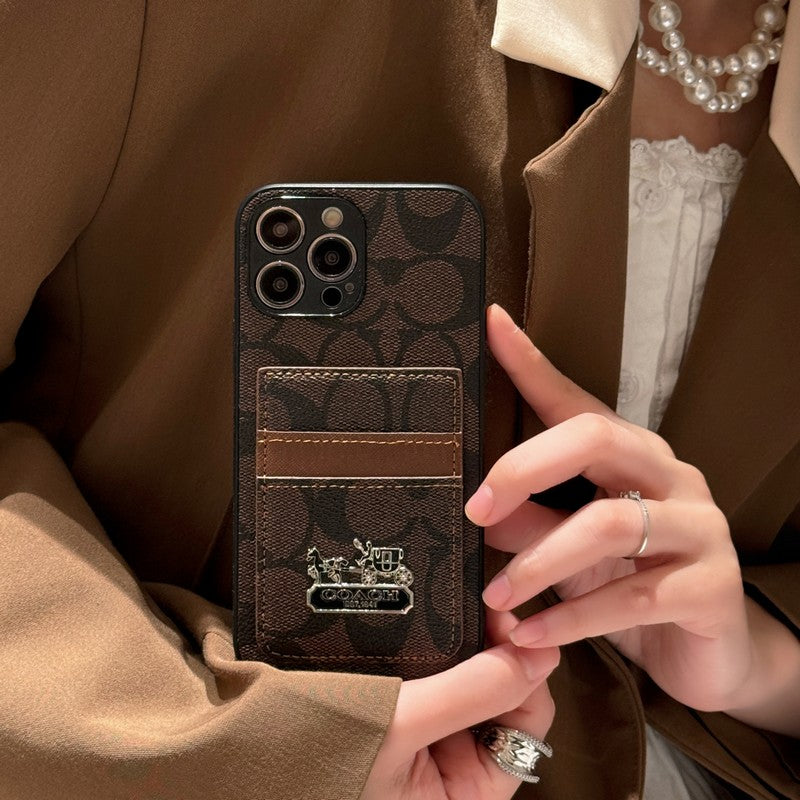 Coa 卡包皮革 iPhone 保護殼