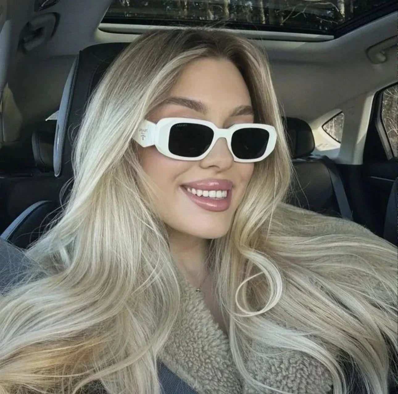 Ochelari de soare poligonali retro unisex 8251