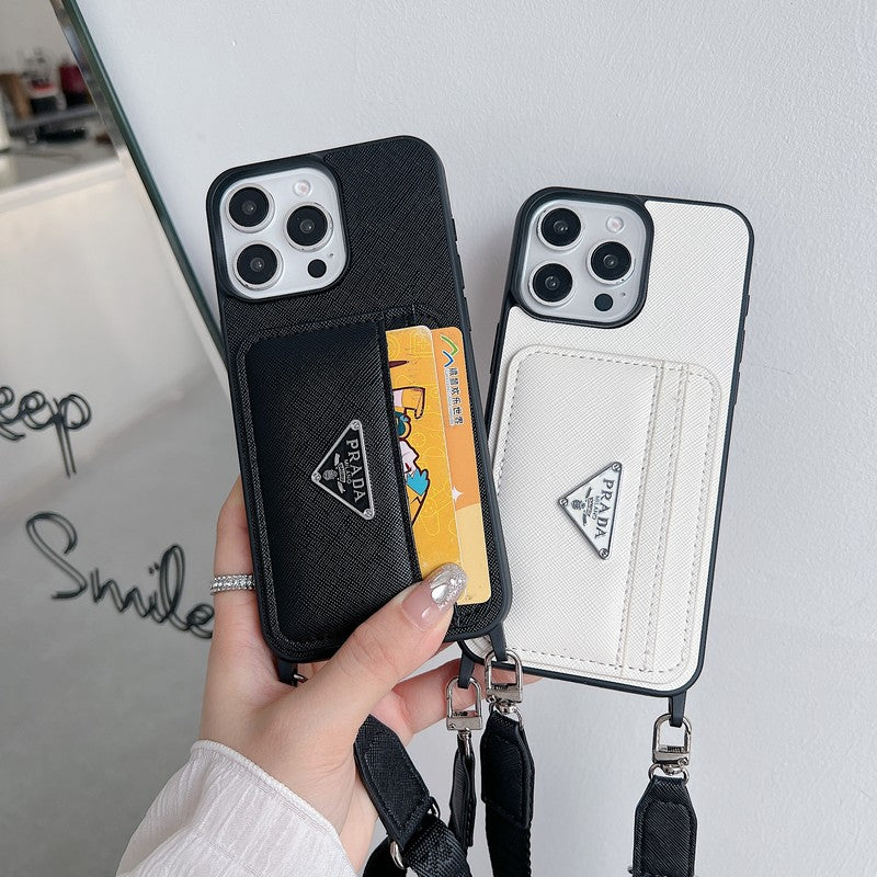 Pra kártyatartó Crossbody iPhone tok