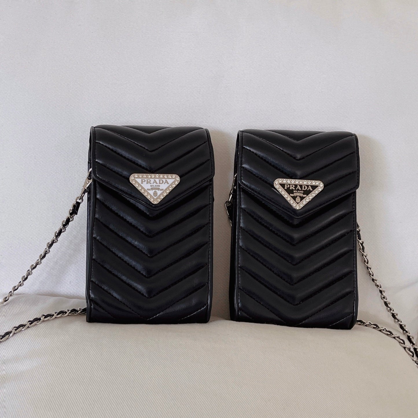 Sac de téléphone en cuir à bandoulière