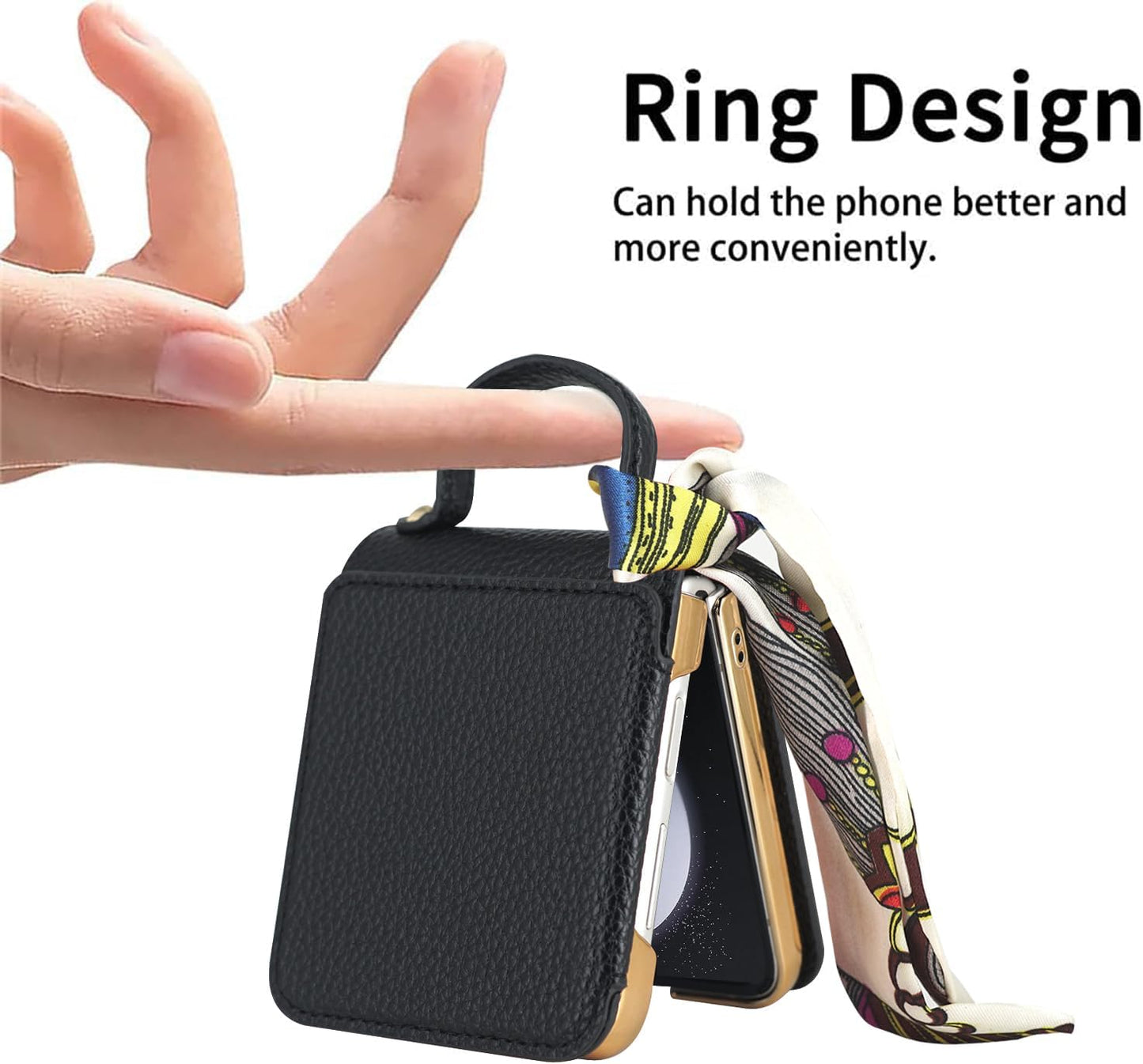 삼성 고급 가죽 갤럭시 Z 플립 5/4 케이스