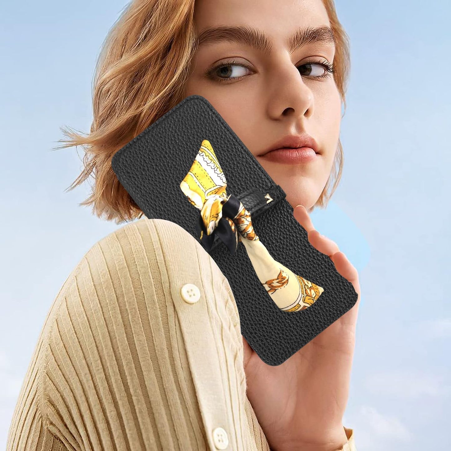 삼성 고급 가죽 갤럭시 Z 플립 5/4 케이스