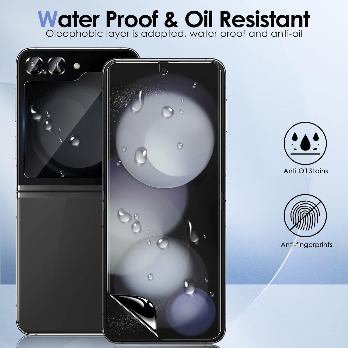 삼성 갤럭시 Z 플립 6/5/4/3 개인 정보 보호 화면 보호기