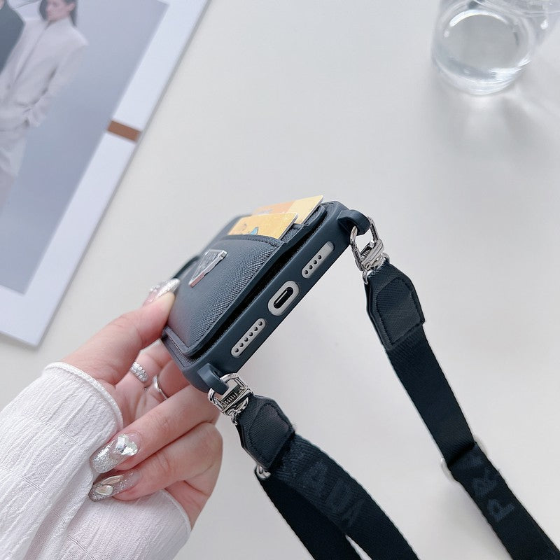 Pra kártyatartó Crossbody iPhone tok